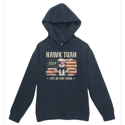 Hawk Tuah Spit On That Thang 2024 Usa Trump Urban Pullover Hoodie