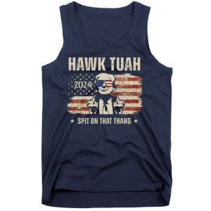 Hawk Tuah Spit On That Thang 2024 Usa Trump Tank Top