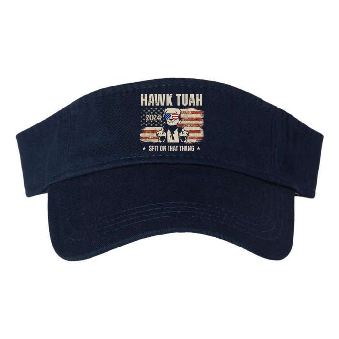 Hawk Tuah Spit On That Thang 2024 Usa Trump Valucap Bio-Washed Visor