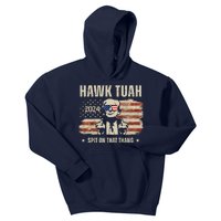 Hawk Tuah Spit On That Thang 2024 Usa Trump Kids Hoodie