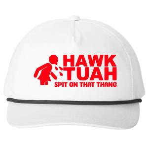 Hawk Tuah Spit On That Thang Snapback Five-Panel Rope Hat