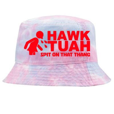 Hawk Tuah Spit On That Thang Tie-Dyed Bucket Hat