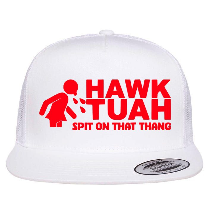 Hawk Tuah Spit On That Thang Flat Bill Trucker Hat