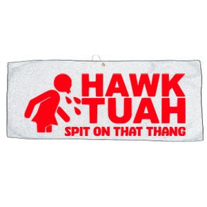 Hawk Tuah Spit On That Thang Large Microfiber Waffle Golf Towel