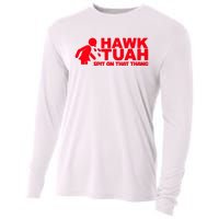 Hawk Tuah Spit On That Thang Cooling Performance Long Sleeve Crew