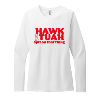 Hawk Tuah Spit On That Thang Womens CVC Long Sleeve Shirt