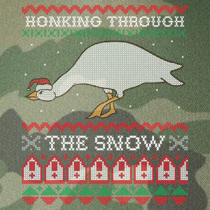 Honking Through The Snow Goose Ugly Christmas Sweater Honk Cool Gift Legacy Tie Dye Trucker Hat