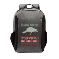 Honking Through The Snow Goose Ugly Christmas Sweater Honk Cool Gift Vector Backpack