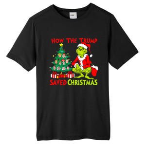 How The Trump Saved Christmas Funny Trump Christmas 2024 Tall Fusion ChromaSoft Performance T-Shirt