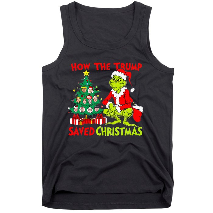 How The Trump Saved Christmas Funny Trump Christmas 2024 Tank Top