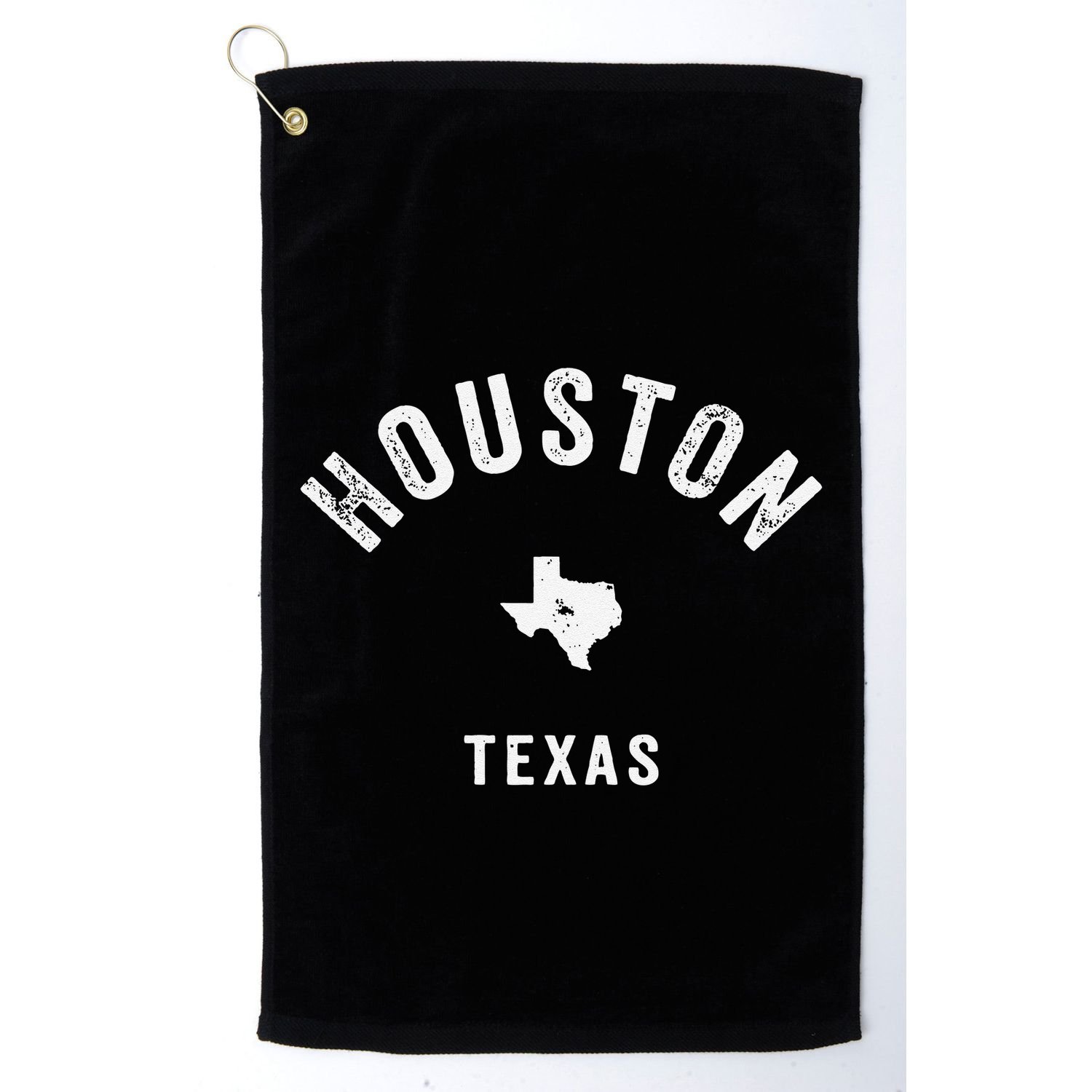 Houston Texas Tx Vintage 70s Athletic Sports Golf Towel