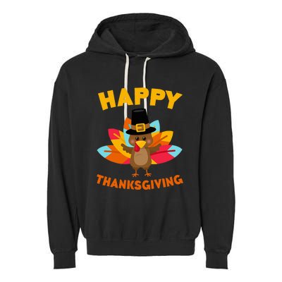 Happy Thanksgiving Thanksgiving Day Garment-Dyed Fleece Hoodie