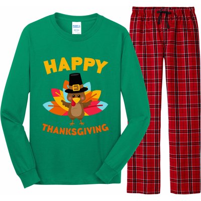 Happy Thanksgiving Thanksgiving Day Long Sleeve Pajama Set