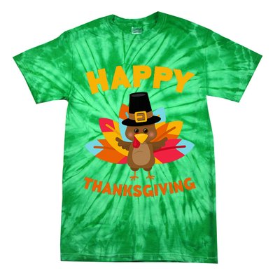 Happy Thanksgiving Thanksgiving Day Tie-Dye T-Shirt