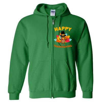 Happy Thanksgiving Thanksgiving Day Full Zip Hoodie