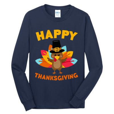 Happy Thanksgiving Thanksgiving Day Tall Long Sleeve T-Shirt