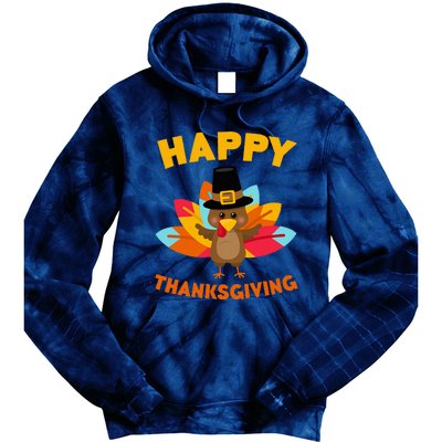 Happy Thanksgiving Thanksgiving Day Tie Dye Hoodie