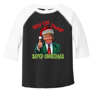 How The Trump Saved Christmas Funny Trump Christmas Toddler Fine Jersey T-Shirt