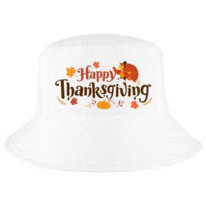 Happy Thanksgiving Turkey Holiday Cute Gift Cool Comfort Performance Bucket Hat