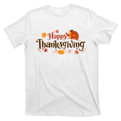 Happy Thanksgiving Turkey Holiday Cute Gift T-Shirt