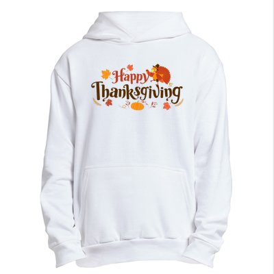 Happy Thanksgiving Turkey Holiday Cute Gift Urban Pullover Hoodie