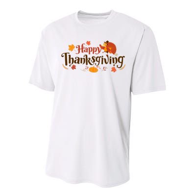 Happy Thanksgiving Turkey Holiday Cute Gift Performance Sprint T-Shirt