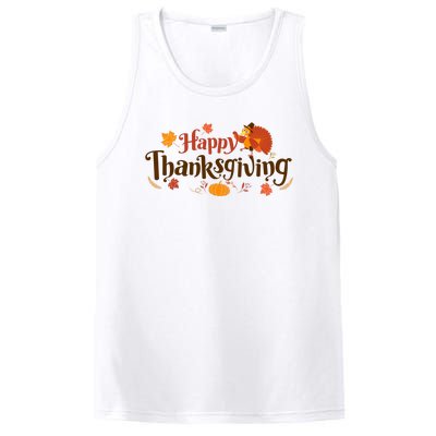 Happy Thanksgiving Turkey Holiday Cute Gift PosiCharge Competitor Tank