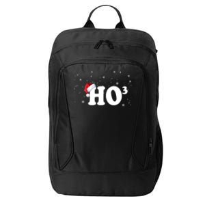 Ho To The Third Power Gift Funny Christmas Ho Ho Ho Gift City Backpack