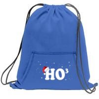 Ho To The Third Power Gift Funny Christmas Ho Ho Ho Gift Sweatshirt Cinch Pack Bag