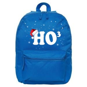 Ho To The Third Power Gift Funny Christmas Ho Ho Ho Gift 16 in Basic Backpack