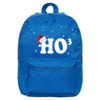 Ho To The Third Power Gift Funny Christmas Ho Ho Ho Gift 16 in Basic Backpack