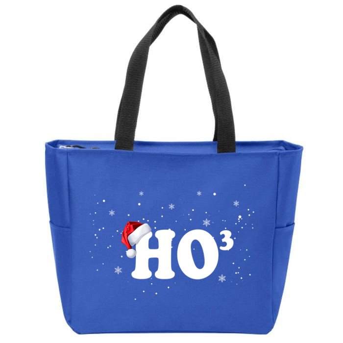 Ho To The Third Power Gift Funny Christmas Ho Ho Ho Gift Zip Tote Bag