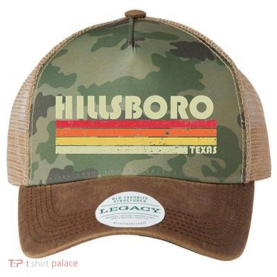 Hillsboro Tx Texas Funny City Home Roots Gift Retro 70s 80s Legacy Tie Dye Trucker Hat