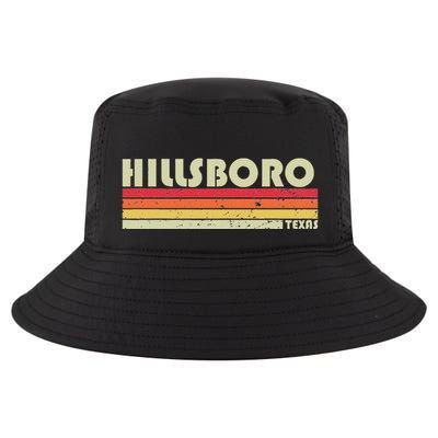 Hillsboro Tx Texas Funny City Home Roots Gift Retro 70s 80s Cool Comfort Performance Bucket Hat