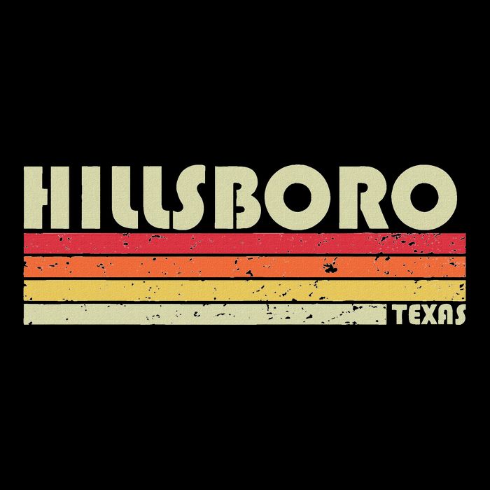 Hillsboro Tx Texas Funny City Home Roots Gift Retro 70s 80s Impact Tech Backpack