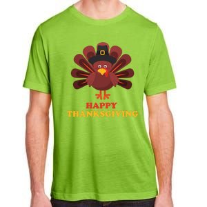 Happy Thanksgiving Turkey Holiday Festive Adult ChromaSoft Performance T-Shirt