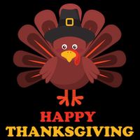 Happy Thanksgiving Turkey Holiday Festive Bag