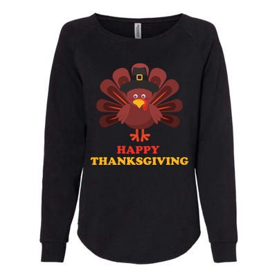 Happy Thanksgiving Turkey Holiday Festive Womens California Wash Sweatshirt