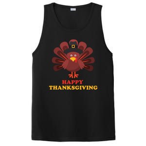 Happy Thanksgiving Turkey Holiday Festive PosiCharge Competitor Tank