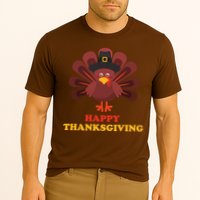 Happy Thanksgiving Turkey Holiday Festive Cooling Performance Crew T-Shirt