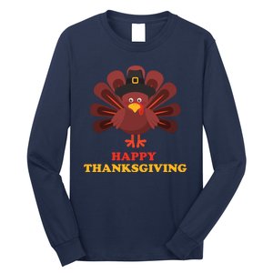 Happy Thanksgiving Turkey Holiday Festive Long Sleeve Shirt