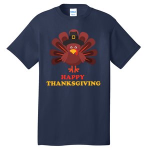 Happy Thanksgiving Turkey Holiday Festive Tall T-Shirt