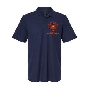 Happy Thanksgiving Turkey Holiday Festive Softstyle Adult Sport Polo