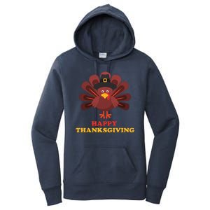 Happy Thanksgiving Turkey Holiday Festive Women's Pullover Hoodie