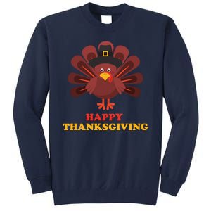 Happy Thanksgiving Turkey Holiday Festive Tall Sweatshirt