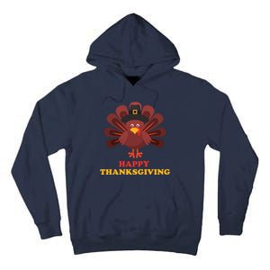 Happy Thanksgiving Turkey Holiday Festive Tall Hoodie