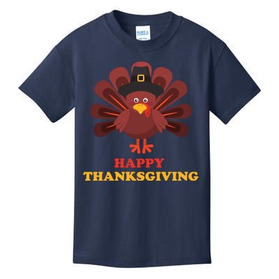 Happy Thanksgiving Turkey Holiday Festive Kids T-Shirt