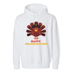 Happy Thanksgiving Turkey Holiday Festive Garment-Dyed Fleece Hoodie