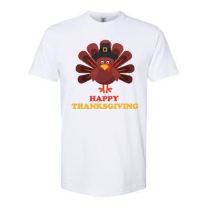 Happy Thanksgiving Turkey Holiday Festive Softstyle CVC T-Shirt