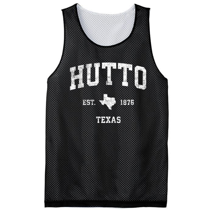 Hutto Texas Tx Vintage Sports Mesh Reversible Basketball Jersey Tank